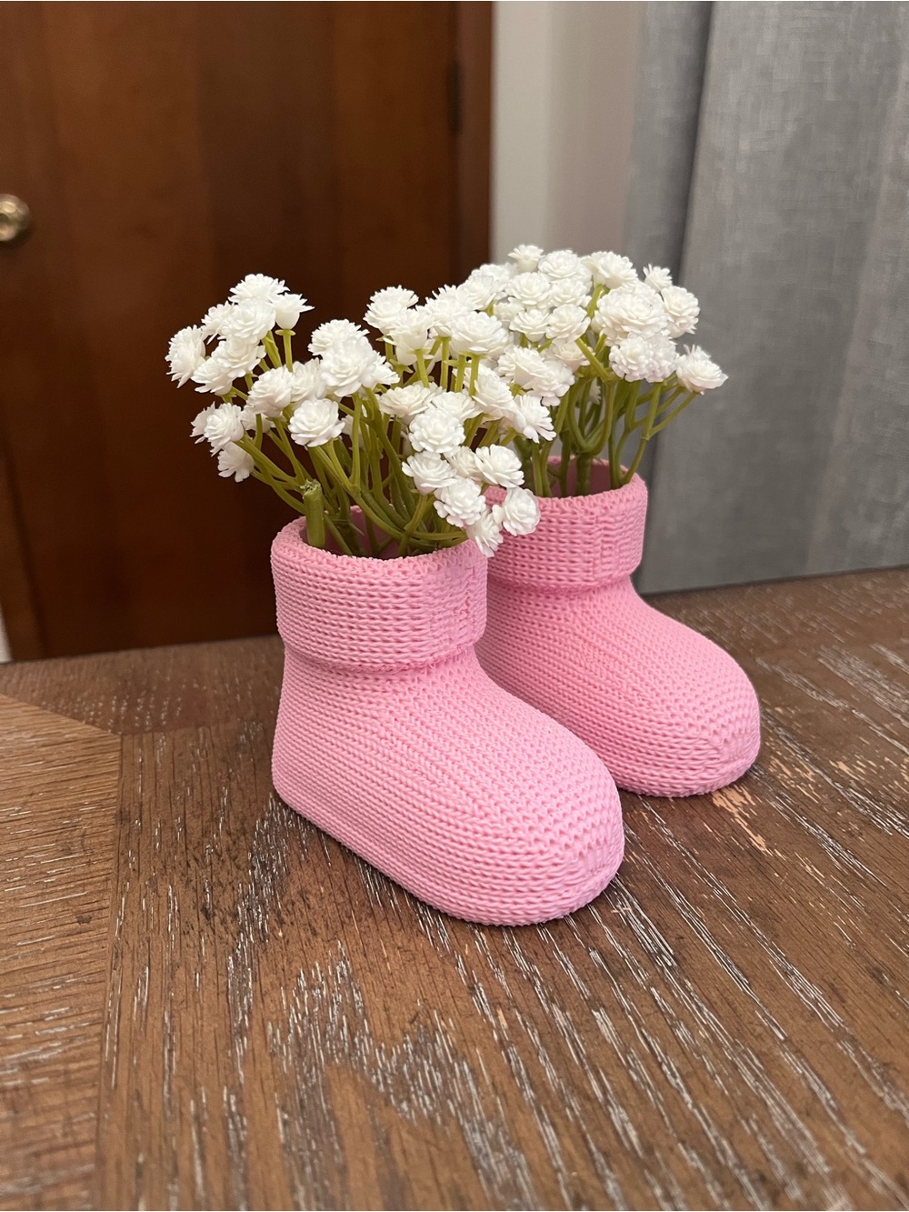 3D Printed Knit Booties - Decoration